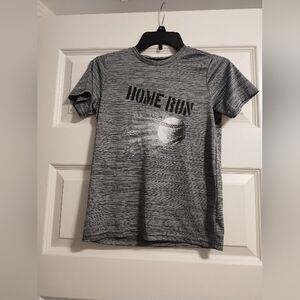 Gray 'Home Run' Graphic T-Shirt